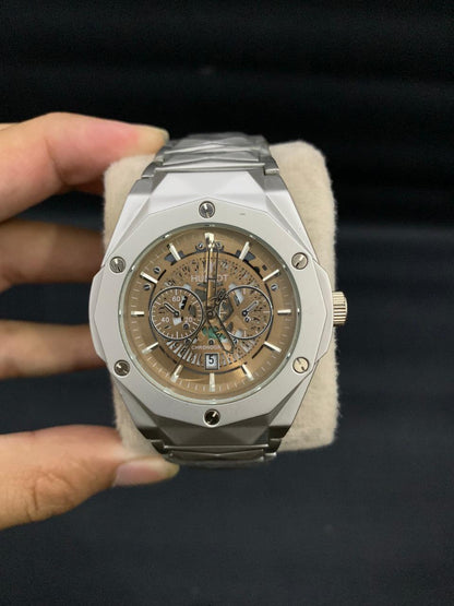 HB4 Brown Dails Stainless Steel Watch For Men In Pakistan