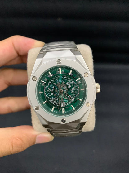 HB3 Green Dails Stainless Steel Watch For Men In Pakistan