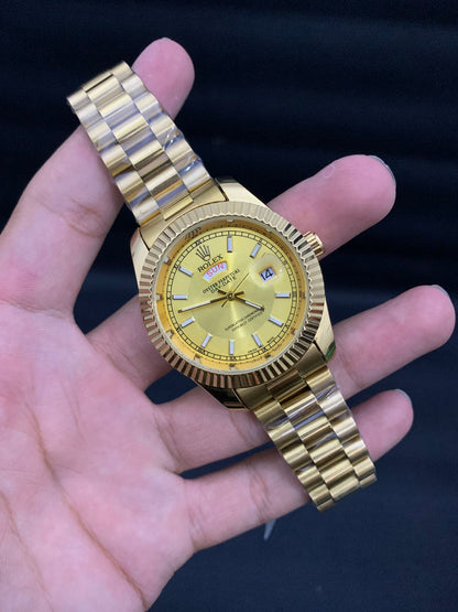 RLX Day-Date working Golden Chain With Golden Dials